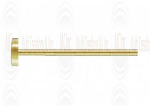 14 K Yellow Gold Flat Head Pin : 24 Guage (Available in 2 Sizes)