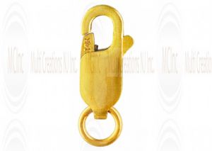 14 K Yellow Gold Oval Shape Lobster Clasp (Available in 4 Sizes)
