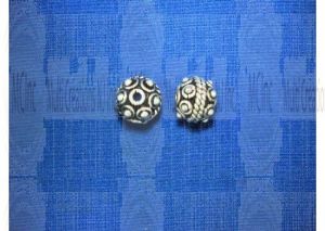 B-388 : Bali Silver Beads : 8 mm / 8" Strand (Available in 2 Finishes)