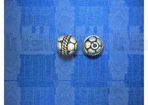 B-428 : Bali Silver Beads : 7 mm / 8" Strand (Available in 2 Finishes)