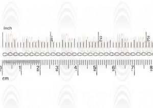 Anchor Chain : 3.5x1.7 mm Double Fold Pear Shape (Mirror Finish)