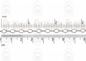 Eye Shape Link Chain : 5.5x3.8 mm  with Figure-8 Links