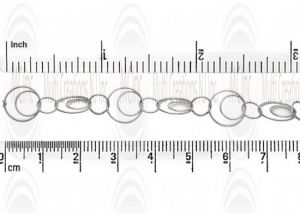 Twin Round Link Chain : 18.9 and 12.8 mm  with 9.4 mm Links