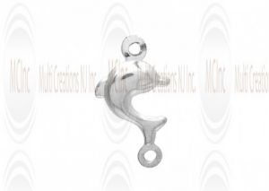 CM103 : Sterling Silver Dolphin Charm - 10 mm