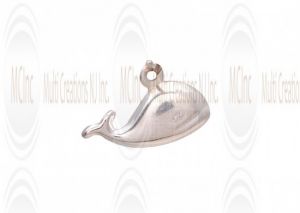 CM112 : Sterling Silver Fish Charm - 15 mm