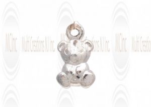 CM151 : Sterling Silver Teddy Bear Charm - 7 mm