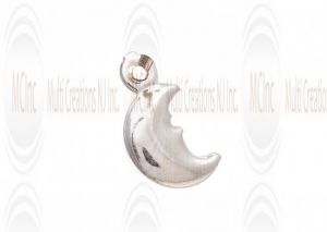 CM211 : Sterling Silver Moon Charm - 7 mm
