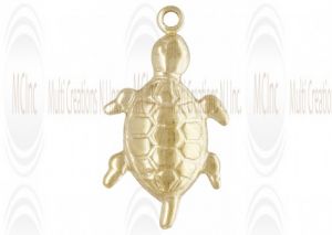 Gold Filled Turtle Charm 14mm