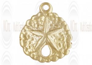 Gold Filled Round Starfish Charm 10mm