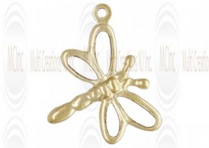 Gold Filled Dragonfly Charm w/Ring 14mm