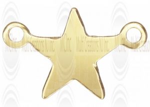Gold Filled Star Charm w/2 Rings 8mm