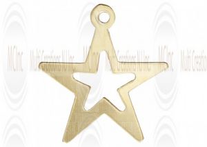 Gold Filled Cutout Star Charm 14mm