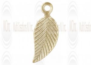 Gold Filled Leaf Charm (Right) 5x10mm