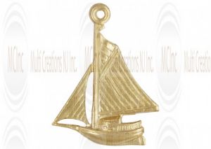 Gold Filled Sailboat Charm 15x17mm