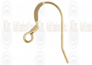 EWF1 : GF Ear Wires with Coil : 19 mm
