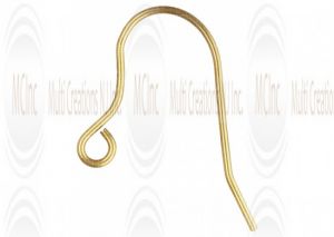 EWF4 : GF Plain Ear Wires : 22 mm