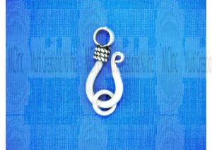 Bali Silver J-Hook with Ring - 22 mm