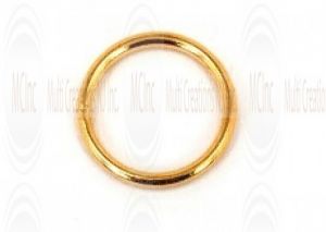 Gold Filled Links : Round Plain 12 mm