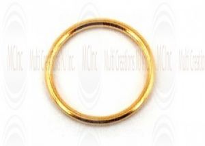 Gold Filled Links : Round Plain 15 mm