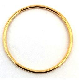 Gold Filled Links : Round Plain 25 mm