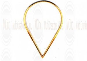 Gold Filled Links : Pear Shape 43x27 mm