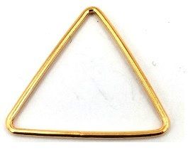 Gold Filled Links : Triangular Plain 25 mm