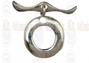 T191 : Bali Silver Saucer Shape Toggle : 17 mm