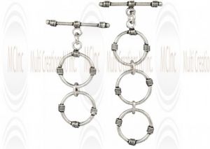 Bali Silver Extender Toggle & Bar : 15 mm (Available in 2 Variations)